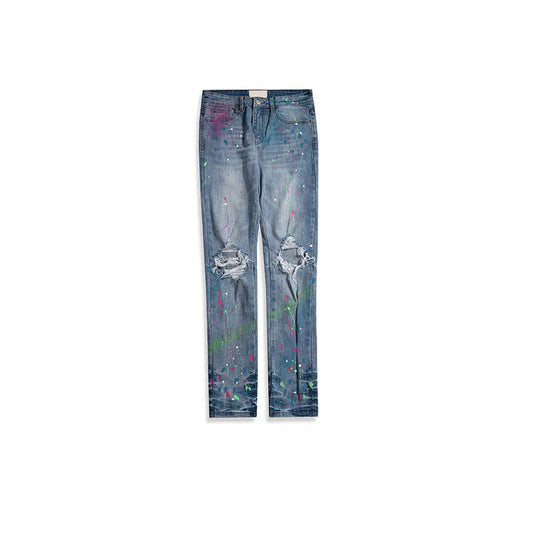Splash Ink Gradient Jeans - - jeans