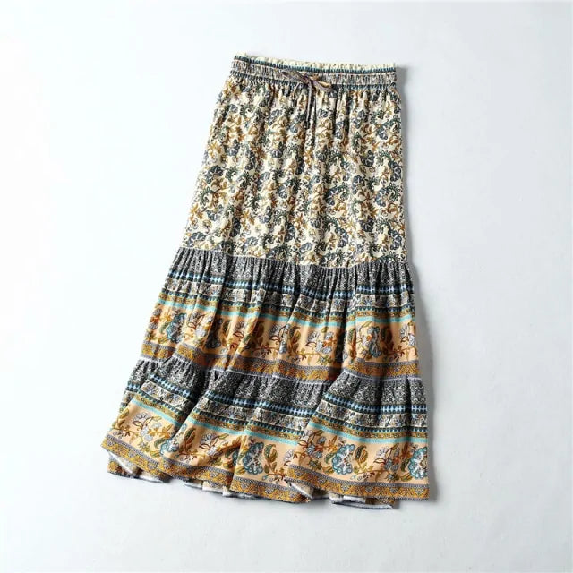 Printed Bohemian Skirt Kia Day Design