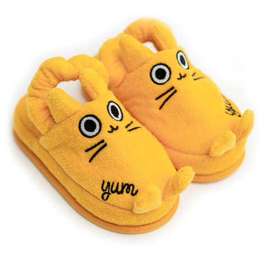 Milk and Moo Tombish Cat Toddler Slippers - Kia Day Design