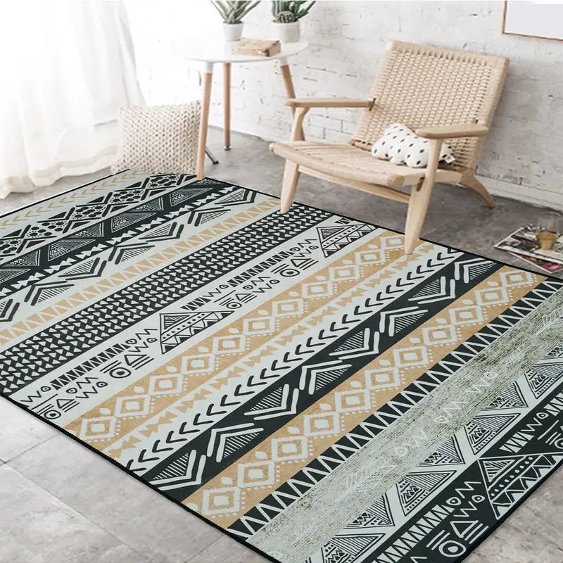 Geometric Rectangular Area Rug - Kia Day Design