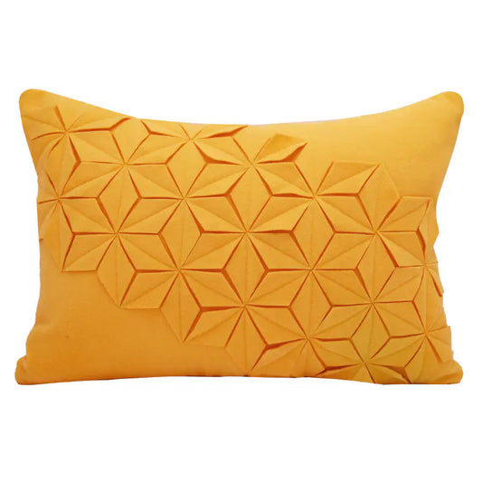 Modern Minimalist Sunflower Sofa Pillow Cover - Gray flower cut-out pillowcase (without pillow core) Pillowcase - pillow cover