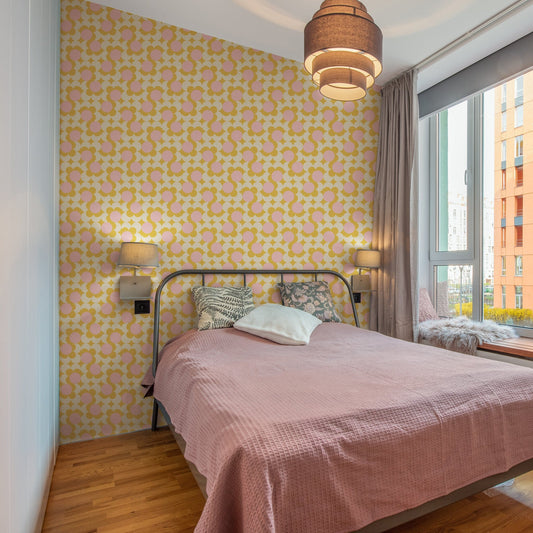 Good Day Sunshine Wallpaper - Peel & Stick LUXE - Wallpaper