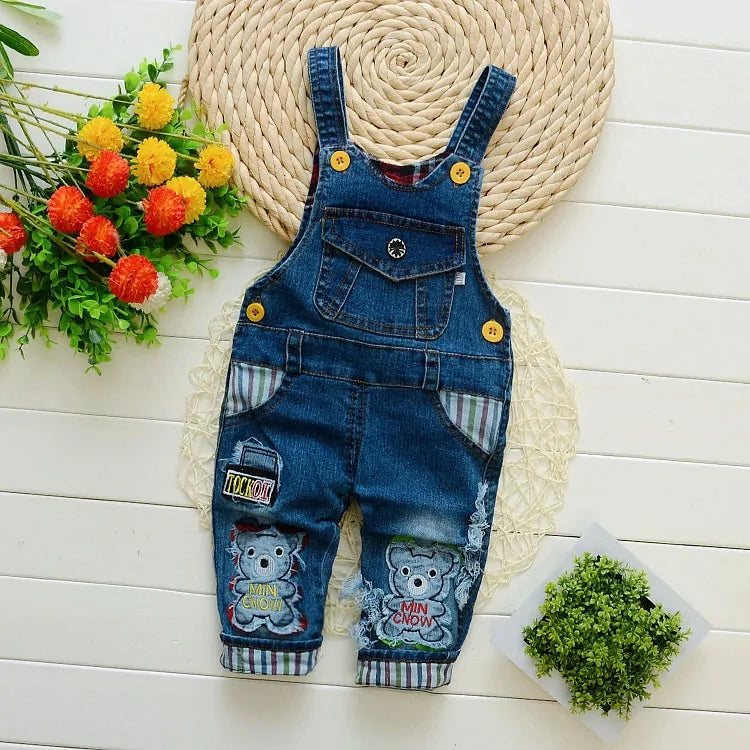 Toddler Denim Overalls - Kia Day Design