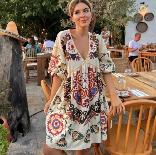 Floral Smock Dress Kia Day Design