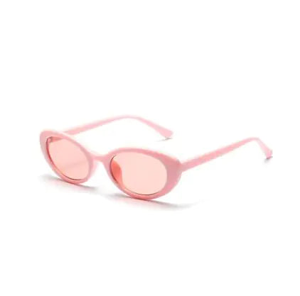 Oval Frame Sunglasses - Pink - sunglasses