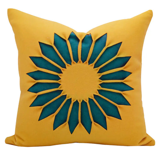 Modern Minimalist Sunflower Sofa Pillow Cover - Kia Day Design