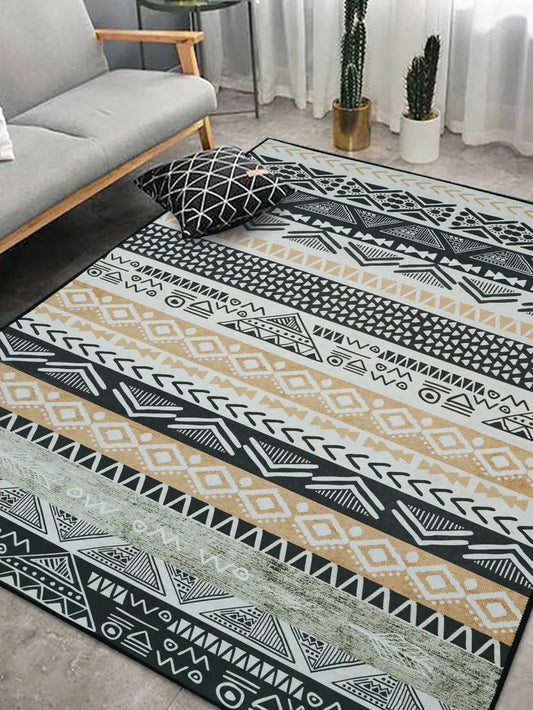 Geometric Rectangular Area Rug - Kia Day Design