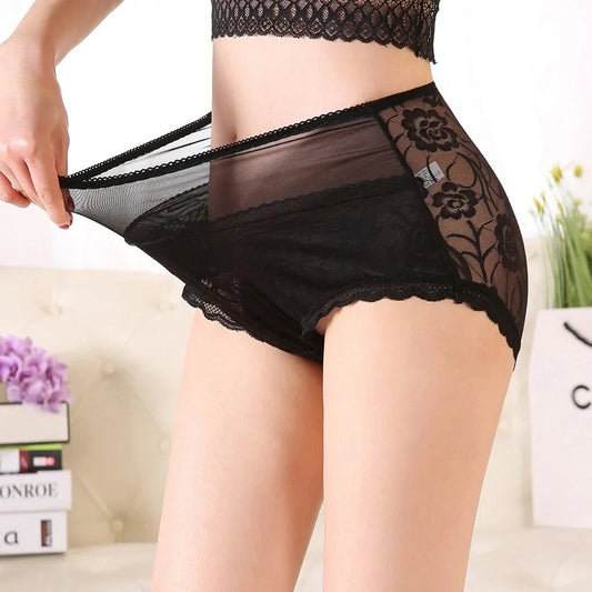 High Waist Lace Panties - Kia Day Design