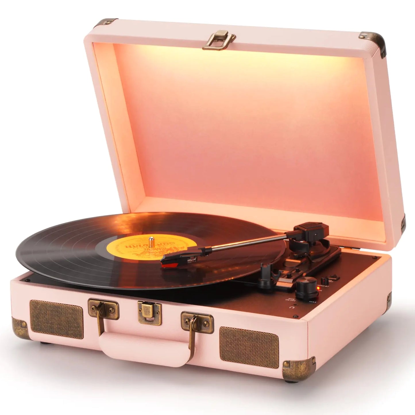 SKEVONO Vinyl LED Suitcase Record Player 3-Speed Bluetooth - Kia Day Design