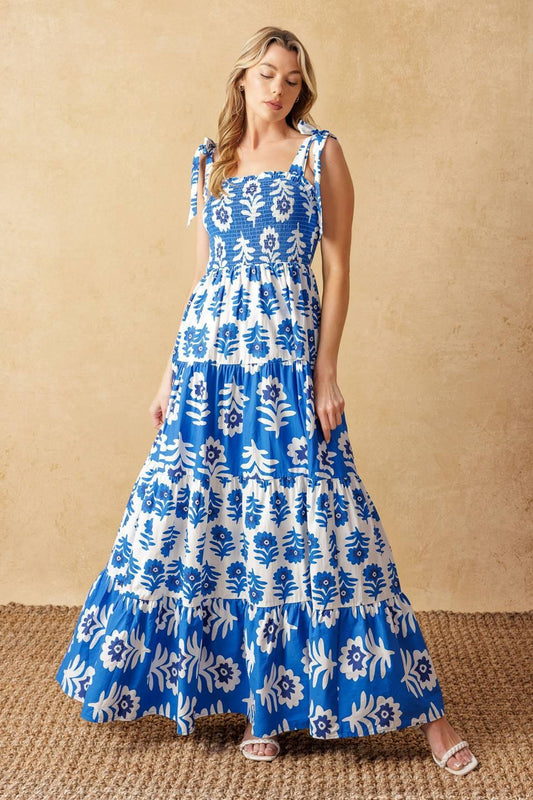 GLAMOUR IN MOTION WOVEN MAXI DRESS - - DRESSES