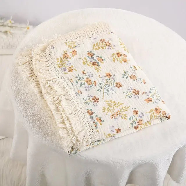 Cute Bear Muslin Cotton Baby Blanket Kia Day Design