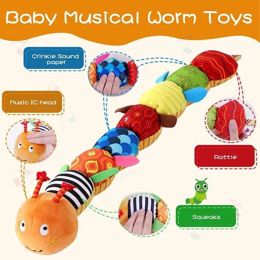 Musical Caterpillar Plush Toy - Kia Day Design