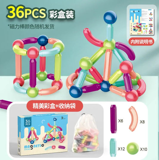 Magnetic Constructor Block Toy Set - Kia Day Design