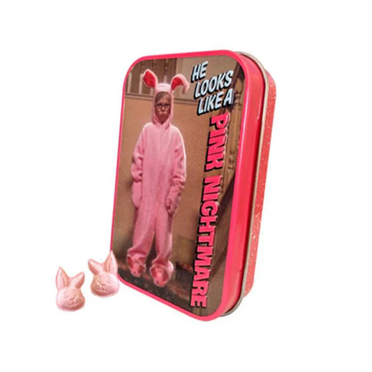 Christmas Story Pink Nightmare Wintergreen Mints Tin - - candy