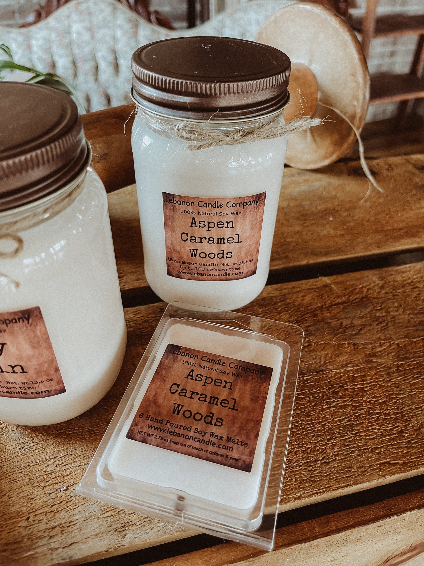 Aspen Caramel Woods Candle - - Candles & Melts