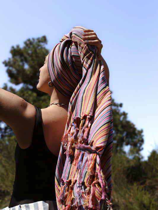 Antioch Cotton Linen Towels - - Towels