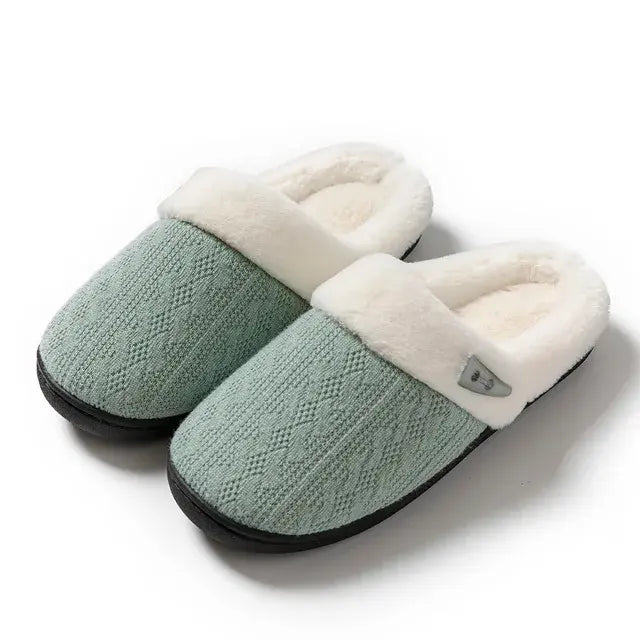 Winter Furry Slippers Indoor Outdoor Fluffy Suede Kia Day Design