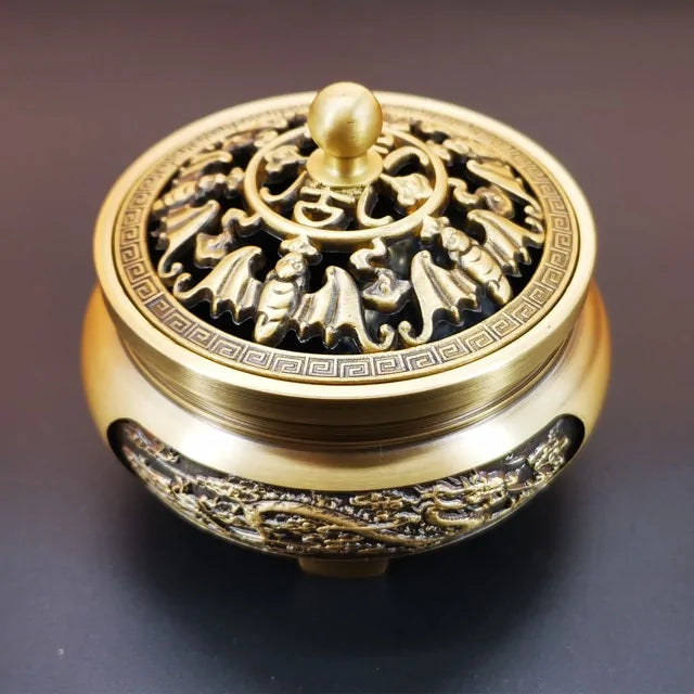 Antique Copper Incense Burner - Kia Day Design