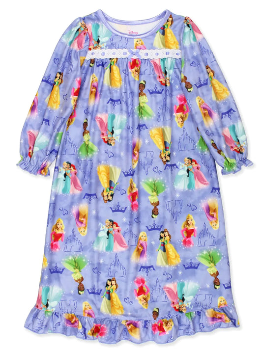 Disney Princess Toddler Girls Granny Gown Nightgown 2T Purple - - nightgown