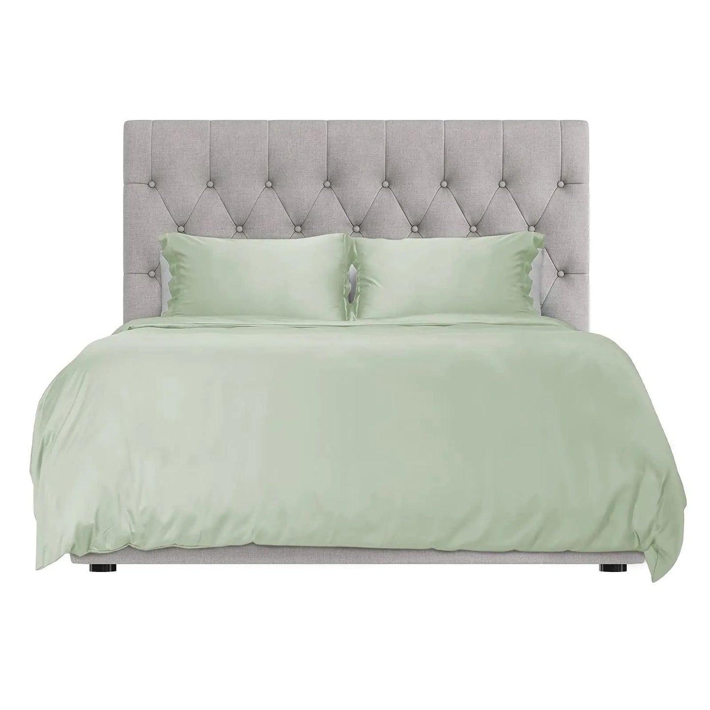Light Green Full Size Duvet Cover 3 -Piece Set - Kia Day Design