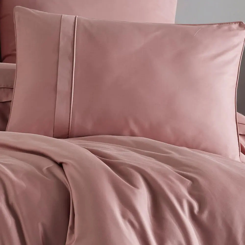Hobby Plain - Powder Double 300TC Satin Duvet Cover Set Kia Day Design