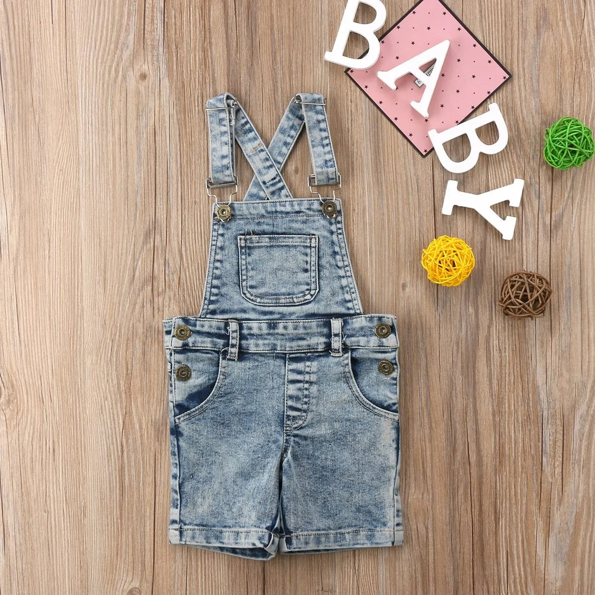 Unisex Denim Overalls Kia Day Design