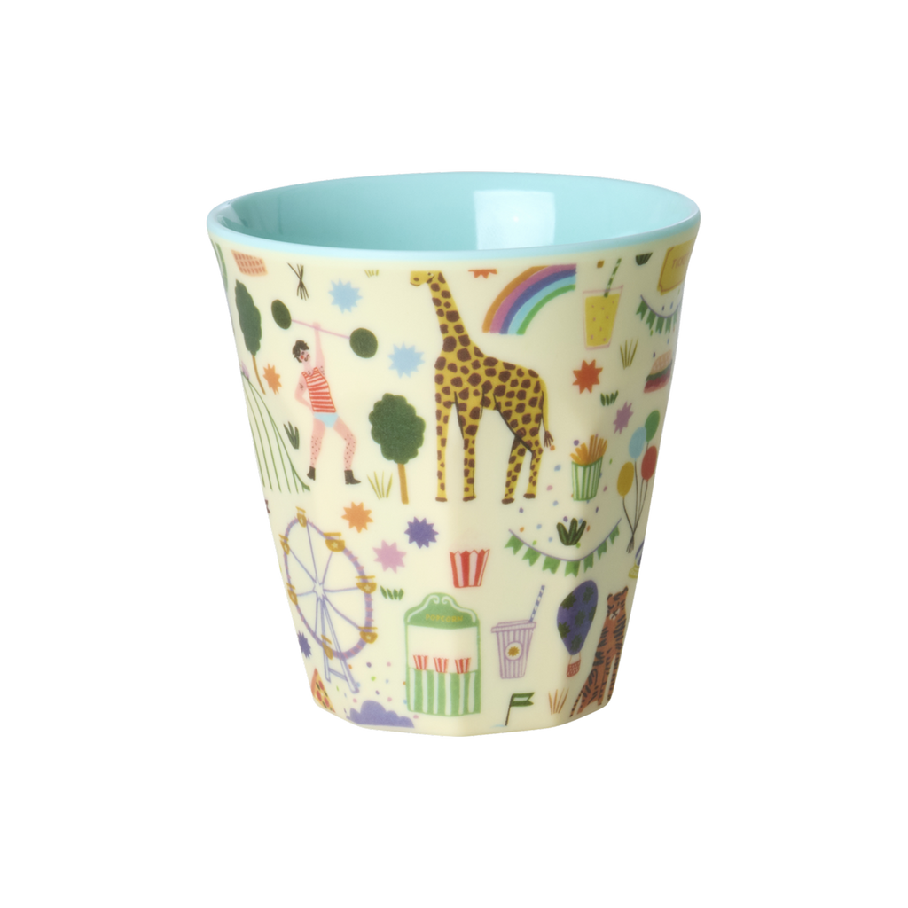 Kids Melamine Cup - Small - Fun Fair Mint Print - 5.4oz - - - Cups