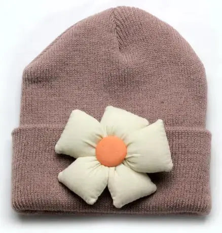 Knit Baby Beanie Brown 1 (0-4Y)