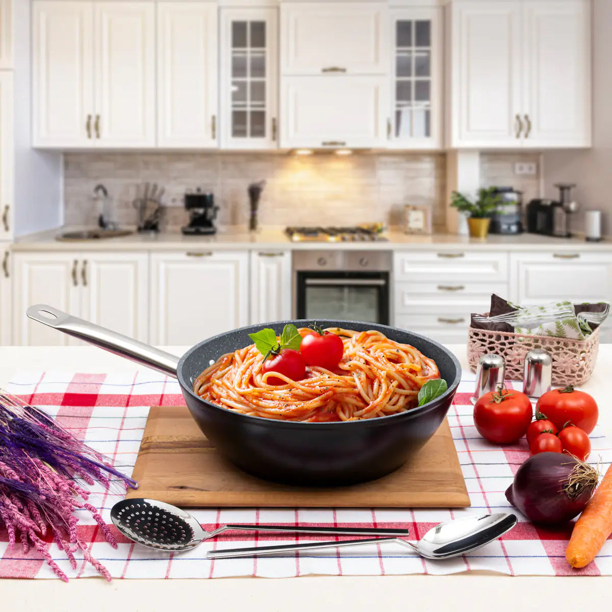 Serenk Excellence Granite Wok Pan, 28 cm Kia Day Design