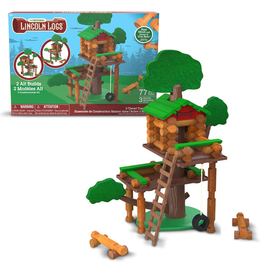 Lincoln Logs 2 Tiered Tree House Building Set - - toy