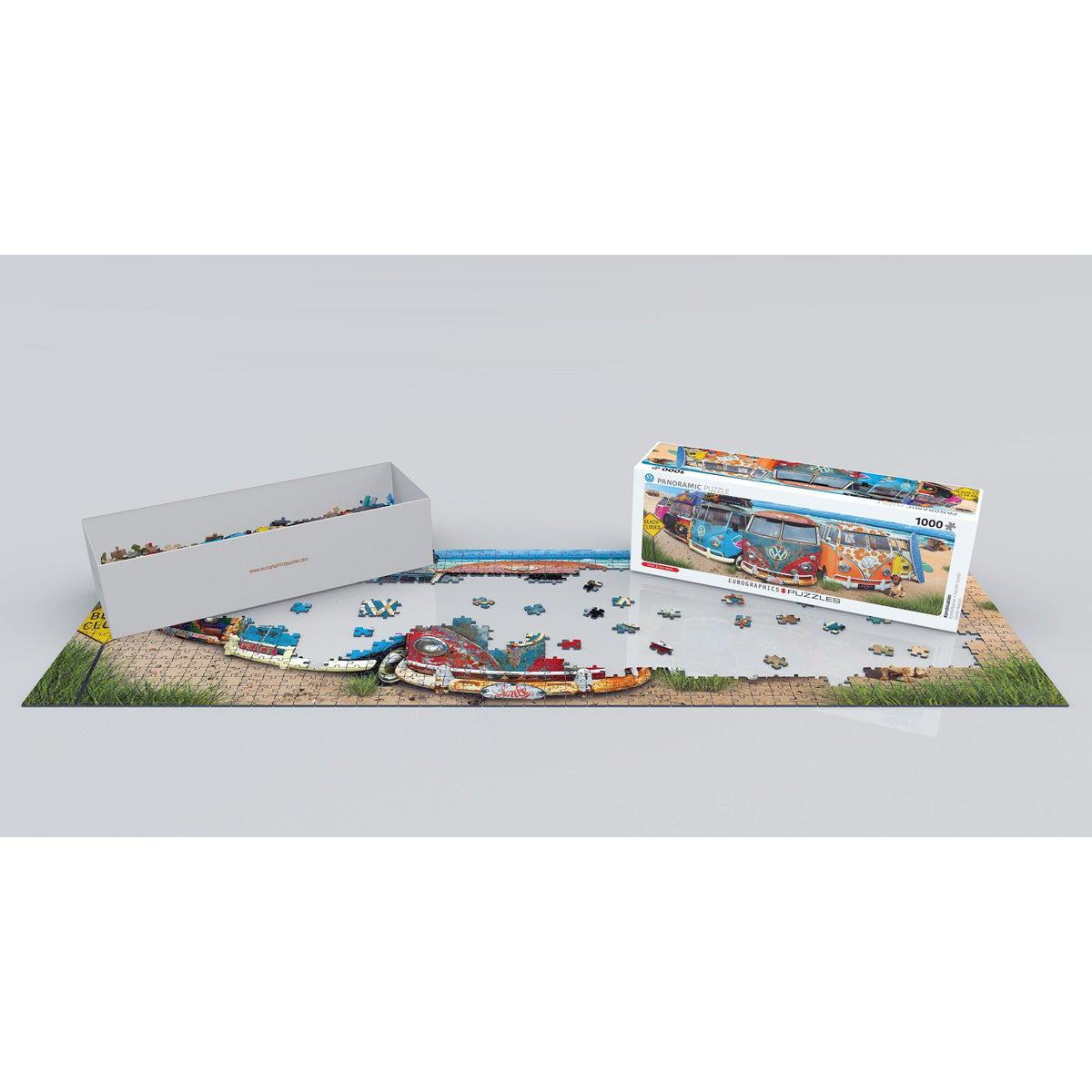 Kombination VW Bus 1000 Piece Panoramic Jigsaw Puzzle Eurographics - - Jigsaw Puzzle