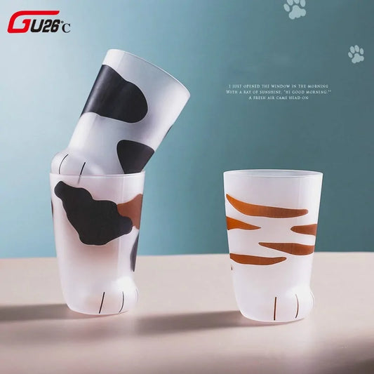Creative Cute Cat Paws Glass - - glassware