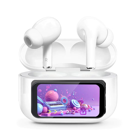 Touch Screen Ear Buds Bluetooth Wireless Earbuds Full Color Touchscreen Earphones - - ear buds