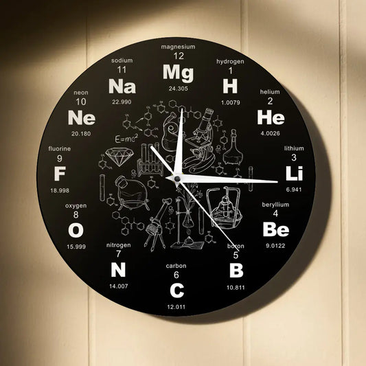 Acrylic Periodic Table Wall Clock - Kia Day Design