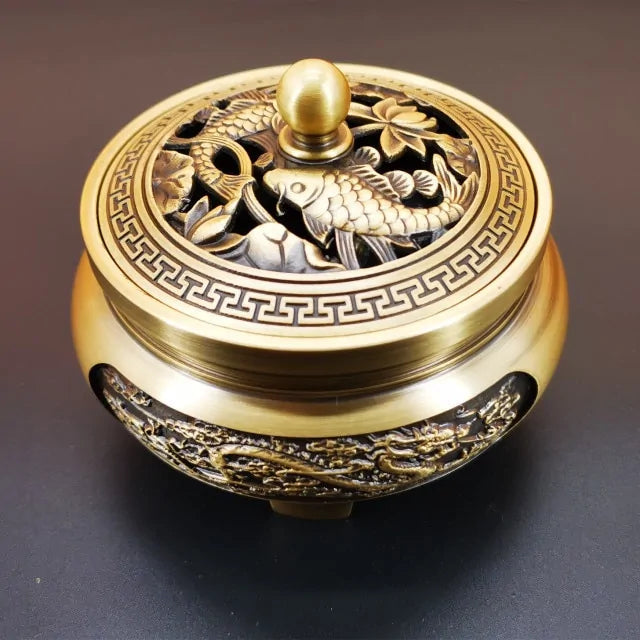 Antique Copper Incense Burner - Kia Day Design