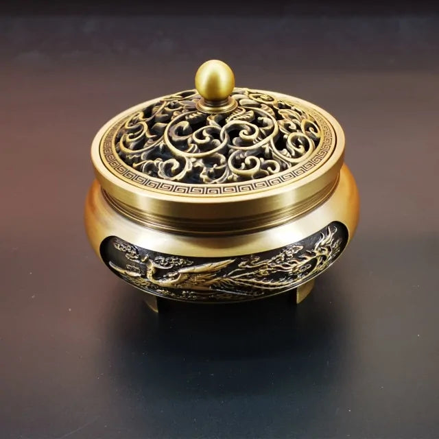 Antique Copper Incense Burner - Kia Day Design