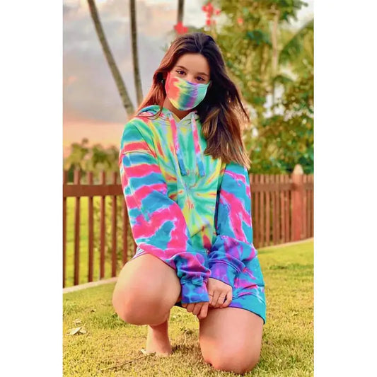 Gradient Tie-Dye Long-Sleeved Hooded Sweater - Kia Day Design