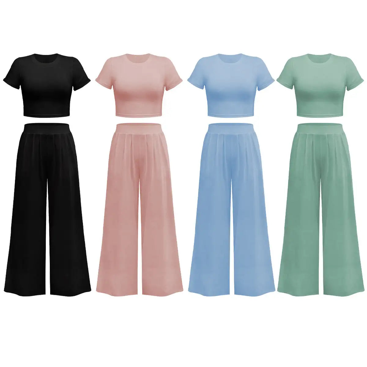 Jiggle Lounge Wide Pants Set Kia Day Design