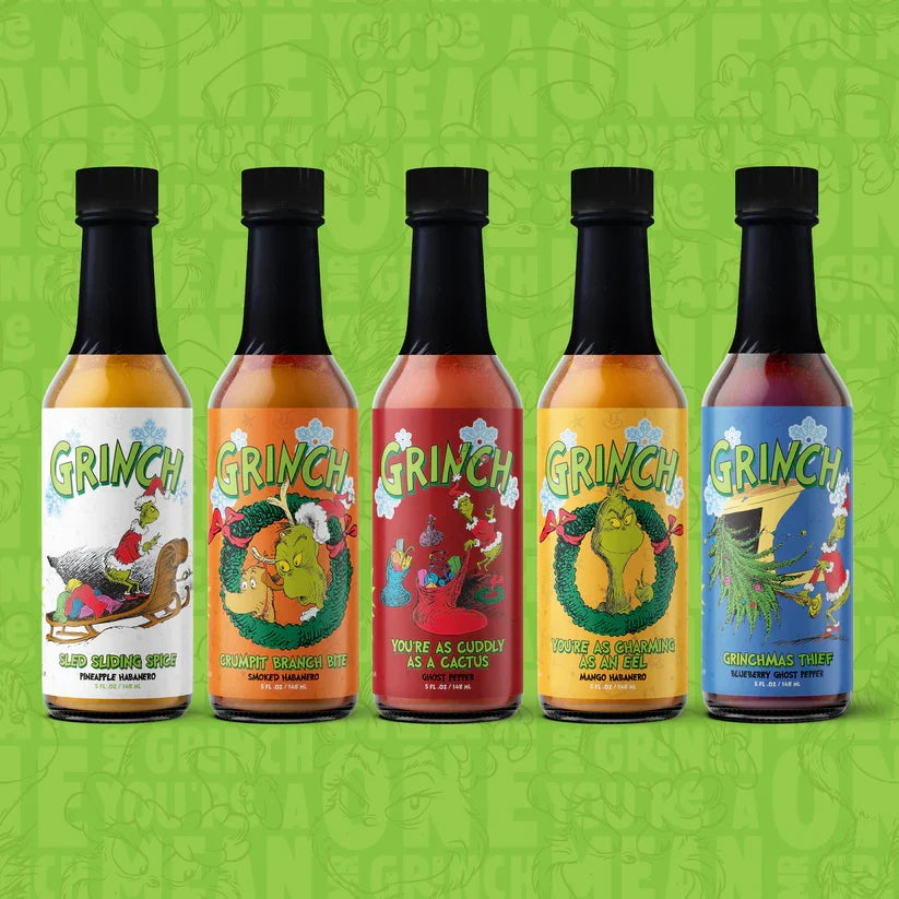 Grinch You're As Cuddly As A Cactus : Ghost Pepper - - Hot Sauce
