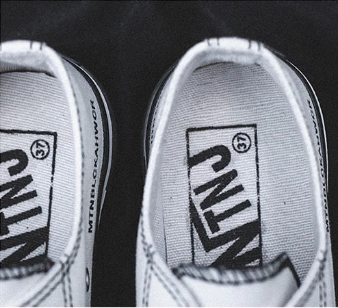 Low-Top Canvas Sneakers - - Shoes
