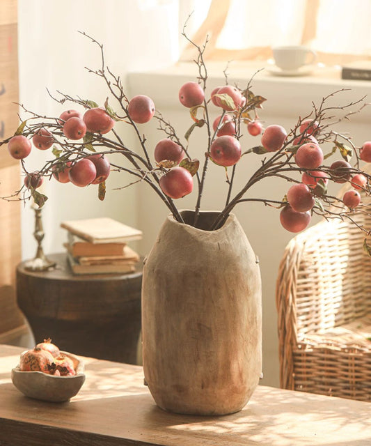 Homestead Solid Wood Decor Vase - - vase