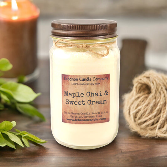 Maple Chai & Sweet Cream Candle - - Candles & Melts