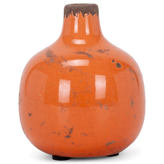 47th & Main Ceramic Vase Mini Round Orange - - vase