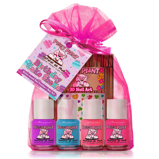 Piggy Paint Birthday Cake Shake Nail Polish Set - - nail polish