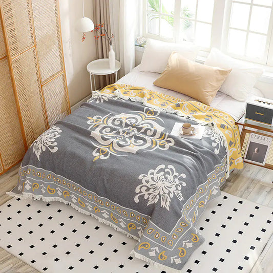 Cotton Tassel Blanket for All Seasons