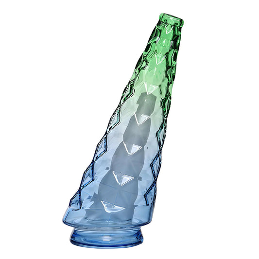 Blue-Green Gradient Crystal Glass Vase - - vase
