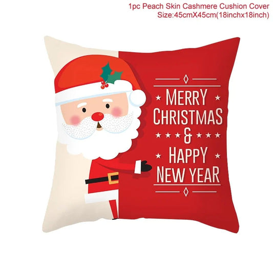 Cartoon Christmas Pillow Cover Kia Day Design