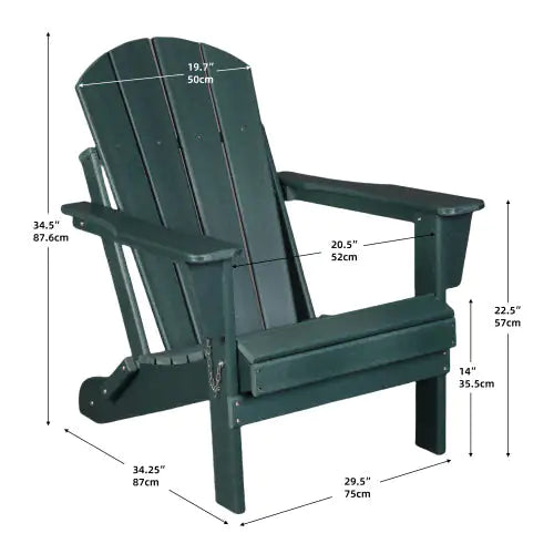 Folding Adirondack Chair - - chair