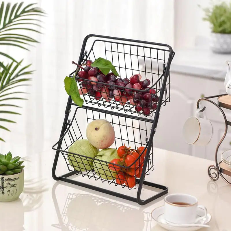 Stainless Steel Multilayer Spice and Fruit Rack - Kia Day Design