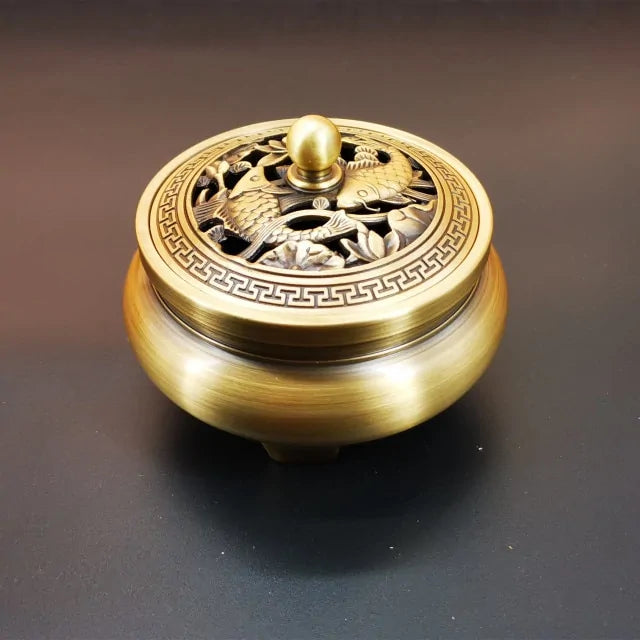 Antique Copper Incense Burner - Kia Day Design
